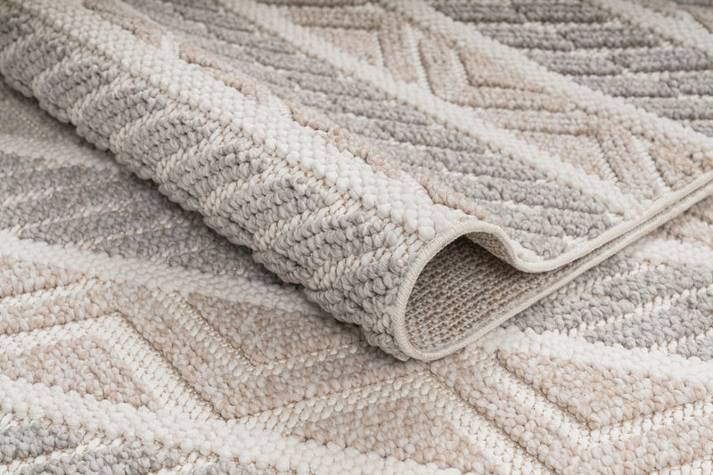Athena Beige Indoor/Outdoor Area Rug - 7.6 X 10.6