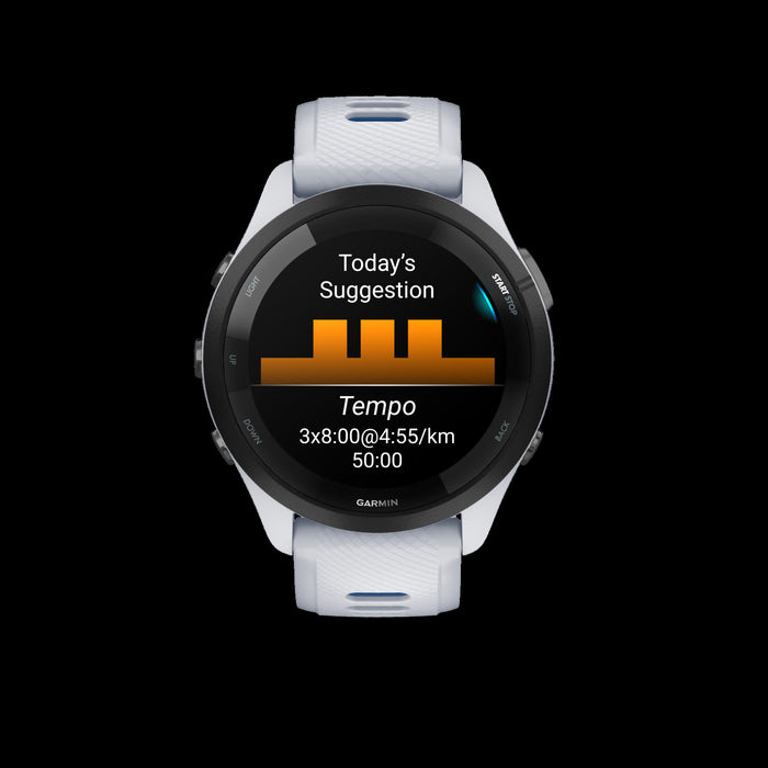 Garmin Forerunner® 265 Gps Smartwatch - Fitness Tracker W/ Multi-band Gps - Whitestone
