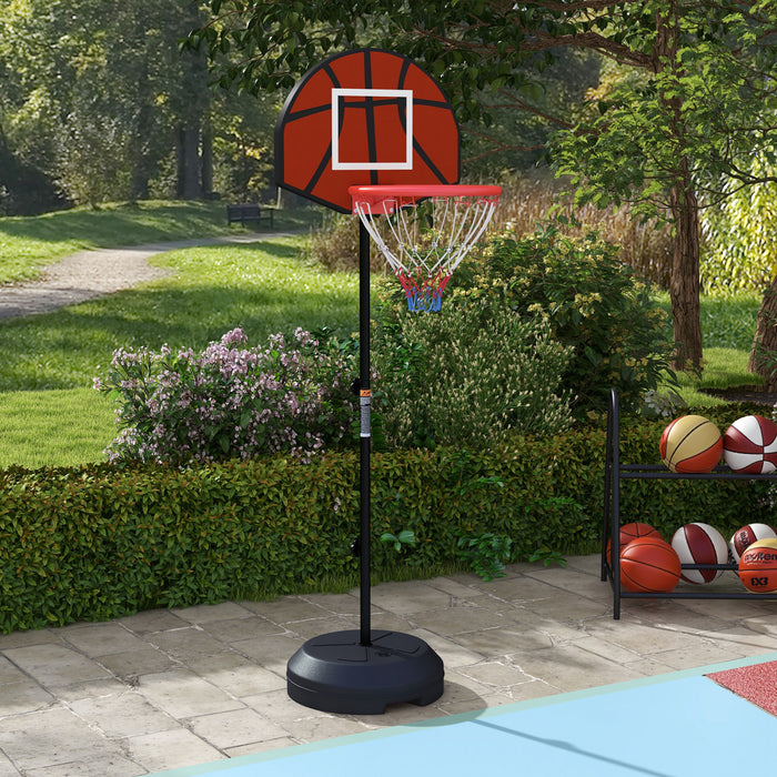 Soozier 3-5ft Basketball Hoop Stand With Dartboard, Darts And 15\" Backboard