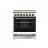 Forno Paolo 30" White Electric Range, 4.38 CU.FT. - FFSEL6011-30WHT | Cuisiniere electrique blanche Paolo 30 po, 4,38 pi³ - FFSEL6011-30WHT