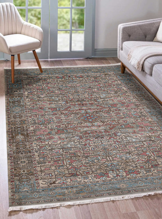 Bettina Traditional 8'0\" x Area Rug in Multi Indoor Area Rug
