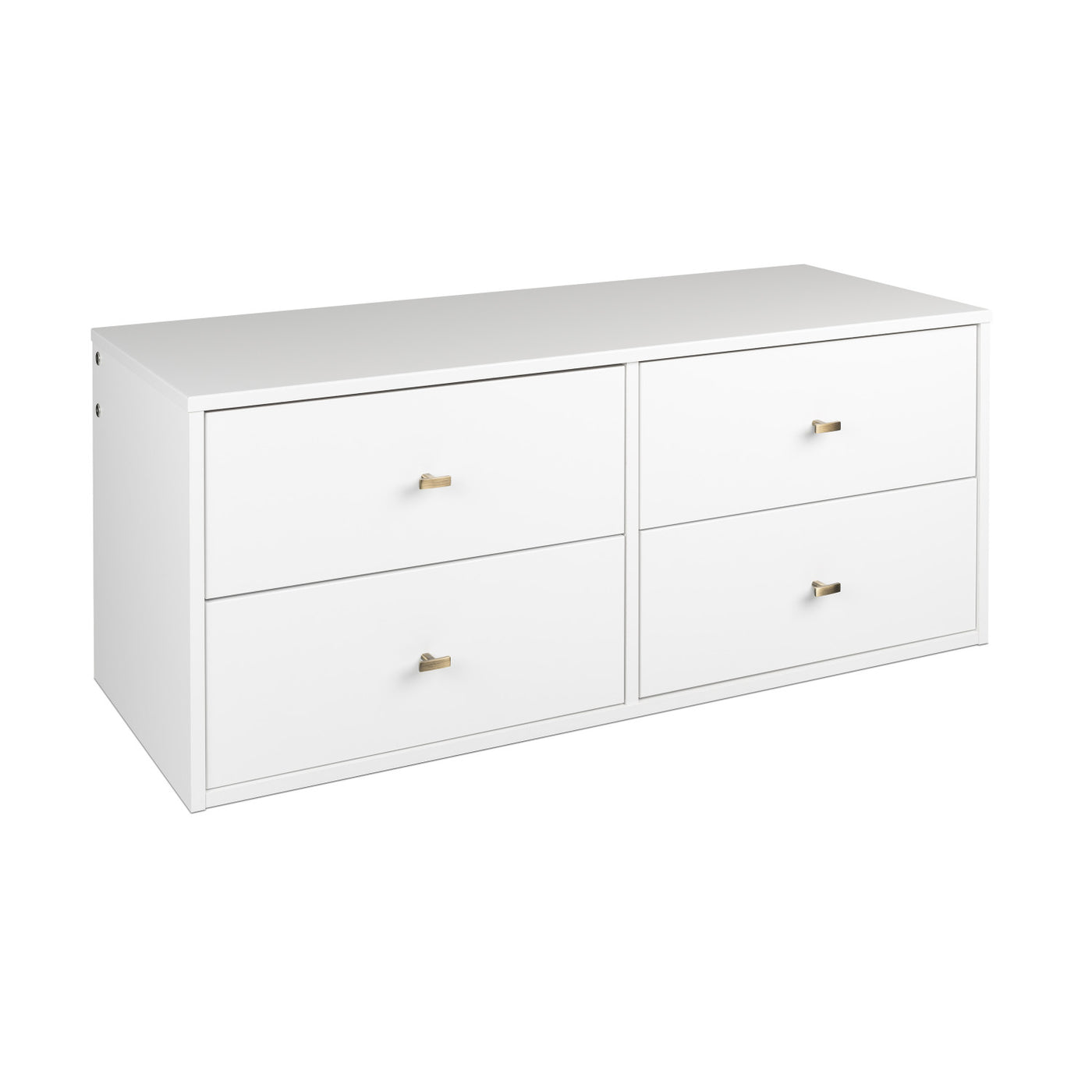 Floating 4 Drawer Dresser White The Brick