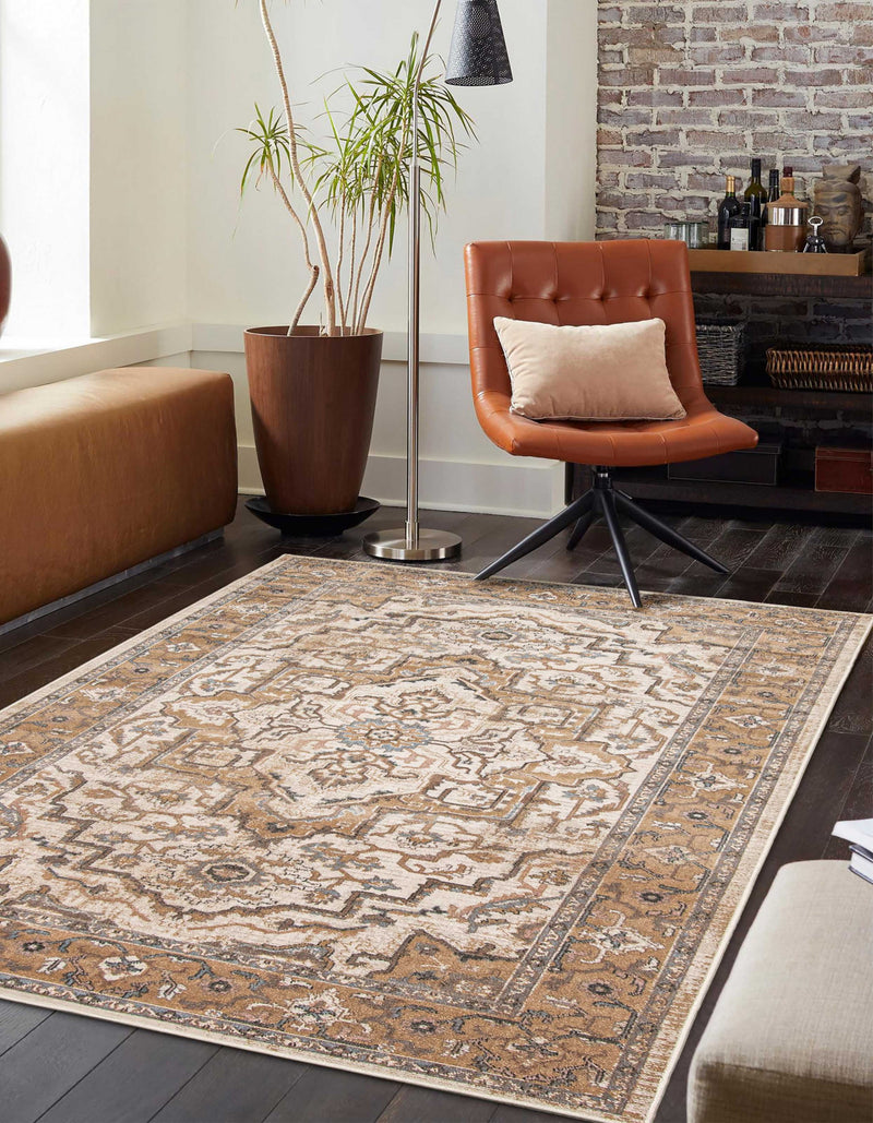 Stassie Ivory Area Rug - 5'0