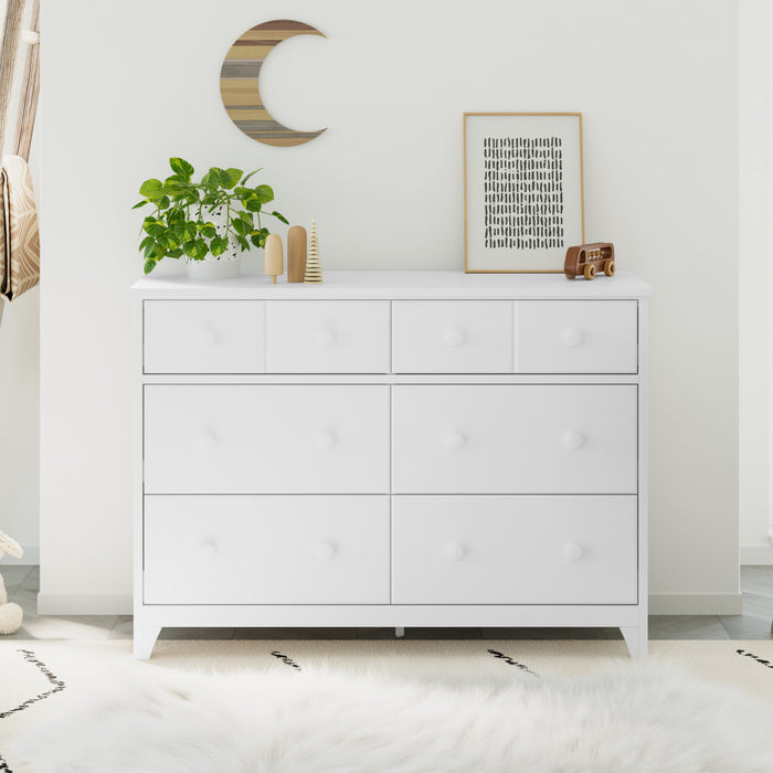 Storkcraft Moss 6 Drawer Dresser - White