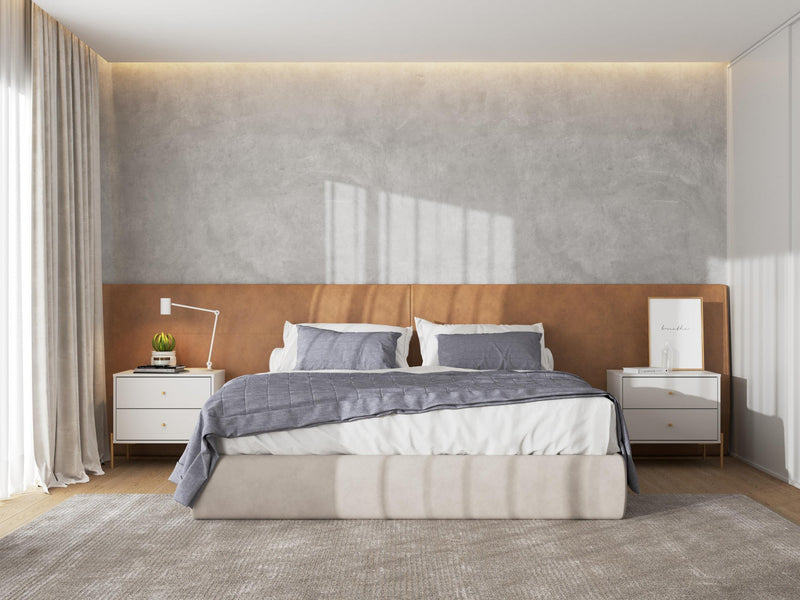 Jasper Modern 25\" Nightstand in Off White (2-Drawer) - Set of 2