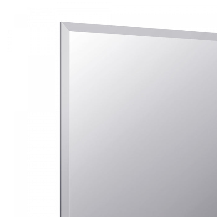 Dovetail 24 Inch Frameless Rectangular Mirror In Chrome