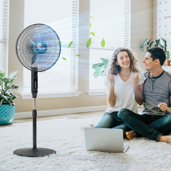 Homcom Pedestal Fan With 3 Modes And 3 Speeds