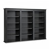 Triple Wall Mounted Storage - Black