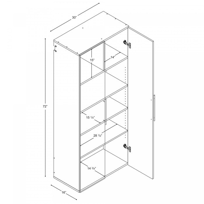 Hangups 30-inch Garage Storage Cabinet - Light Gray