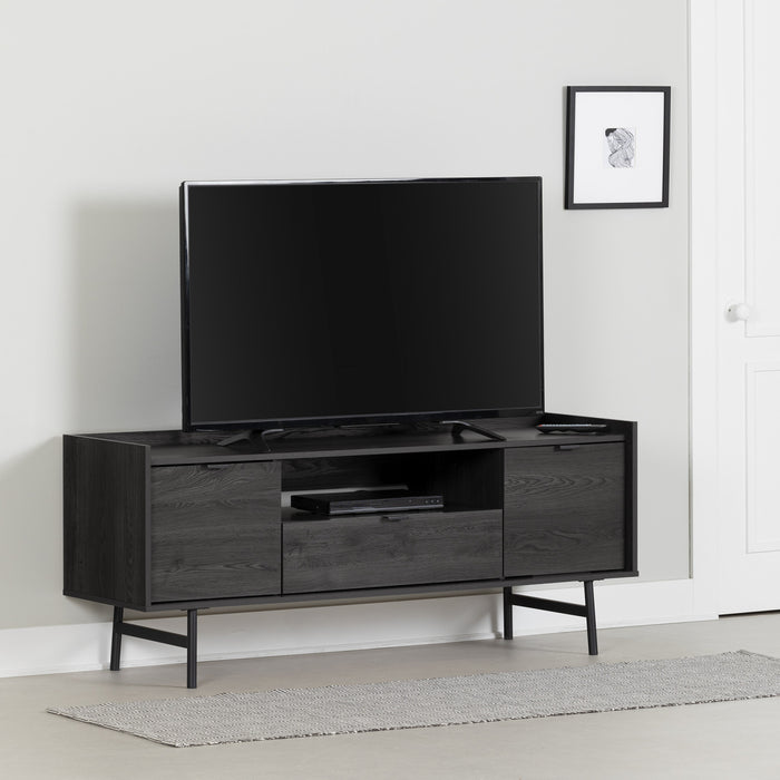 City Life 60\" TV Stand with Storage - Grey Oak