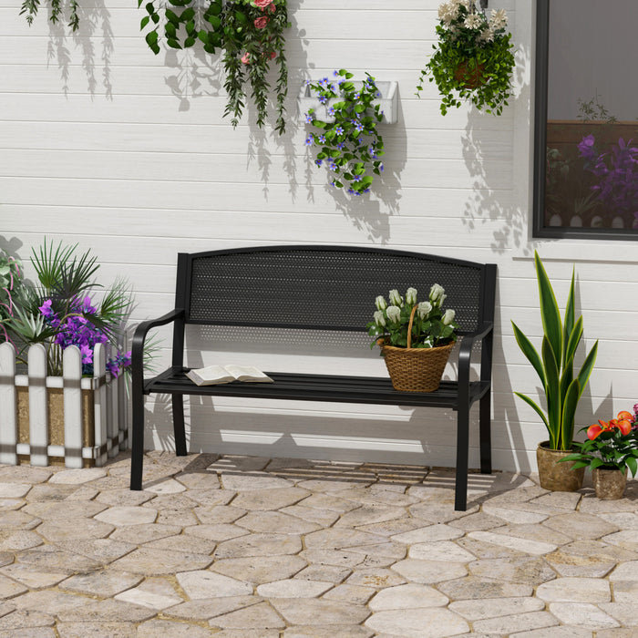 Outsunny 2-person Park Seat Yard Furniture