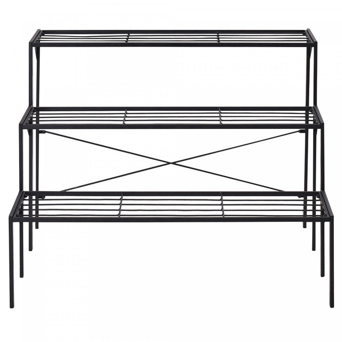 Costway 3 Tier Shelf Flower Plant Display Stand Rack Large Metal Heavy Duty