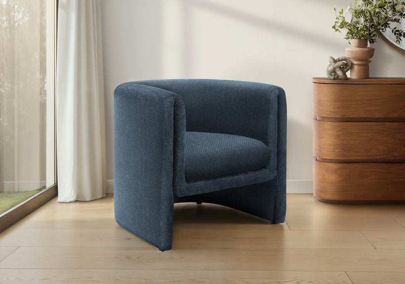 Monarch Specialties - Accent Chair, 29\"H, Upholstered, Living Room, Bedroom, Blue Fabric, Contemporary, Modern
