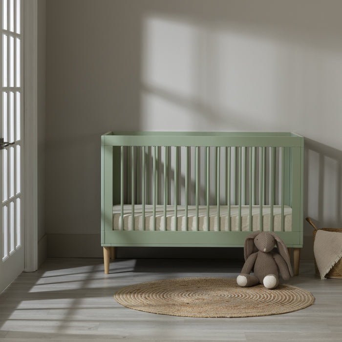 Cotton Candy 3-in-1 Convertible Crib - Sage Green 