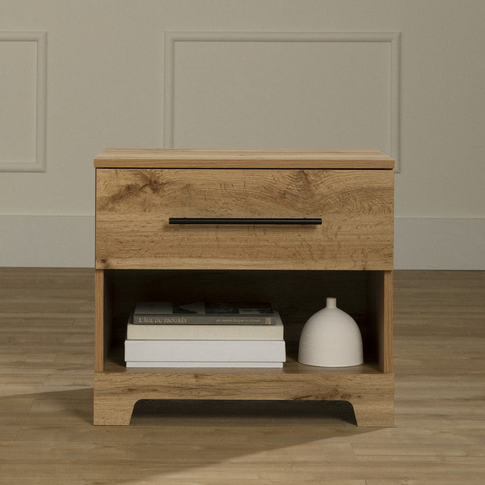 Barcelo 1-Drawer Nightstand Nordik Oak - South Shore