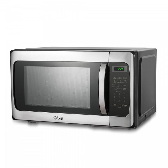 CHM Series Commercial Chef 1.1 Cu. Ft. Countertop Microwave Oven, CHM11MS Countertop Microwave Larger 1cuft