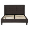 Linden Upholstered Platform Bed with Tufted Headboard - King | Lit plateforme Linden rembourre avec tete de lit capitonnee - Tres grand