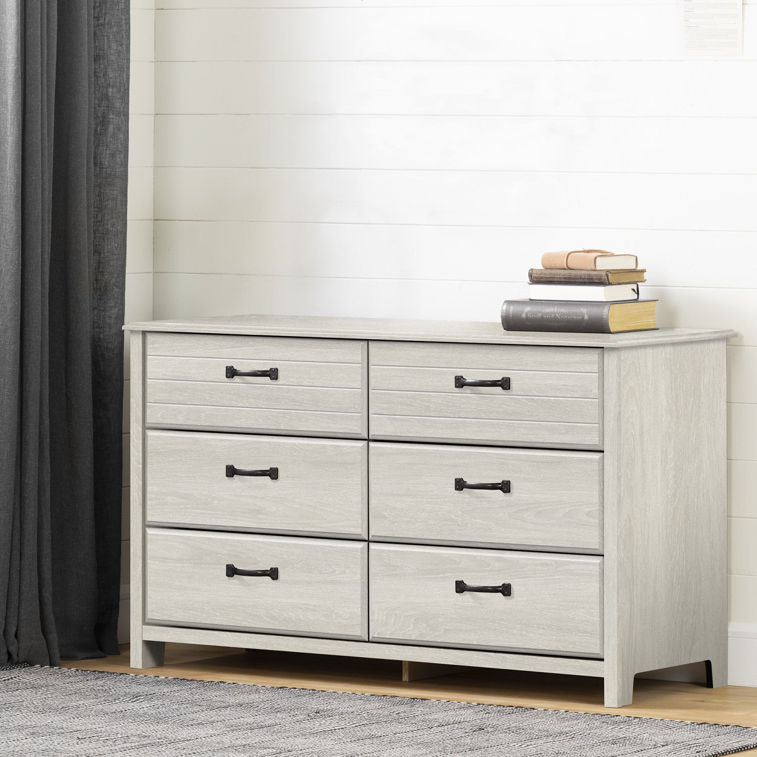 Ulysses 6-Drawer Dresser - Winter Oak - The Brick Ulysses 6-Drawer Dresser - Winter Oak - The Brick