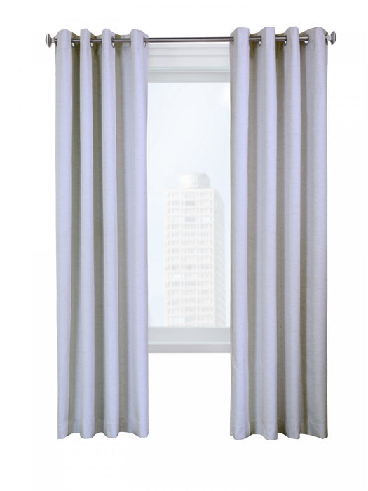 Thermaplus Suprema White Blackout Grommet Curtain Panel - 52 x 95