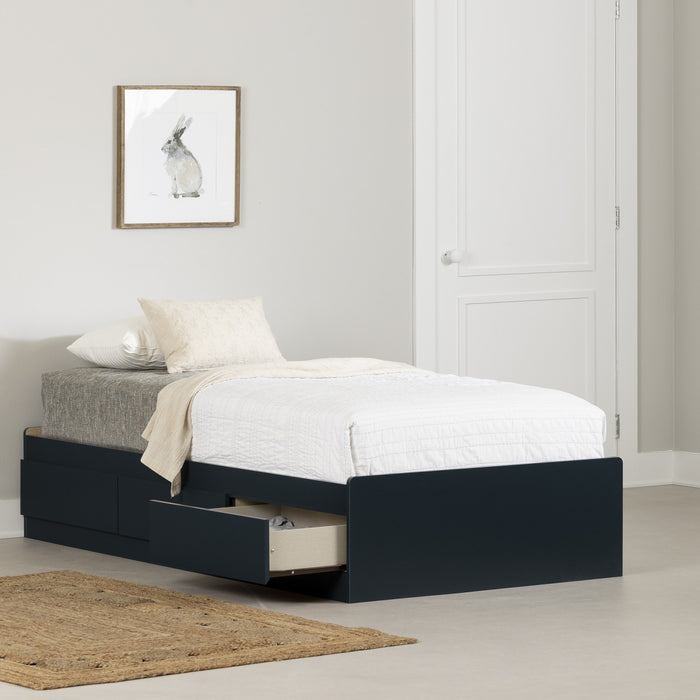 Hazen Mates Twin Bed - Navy Blue