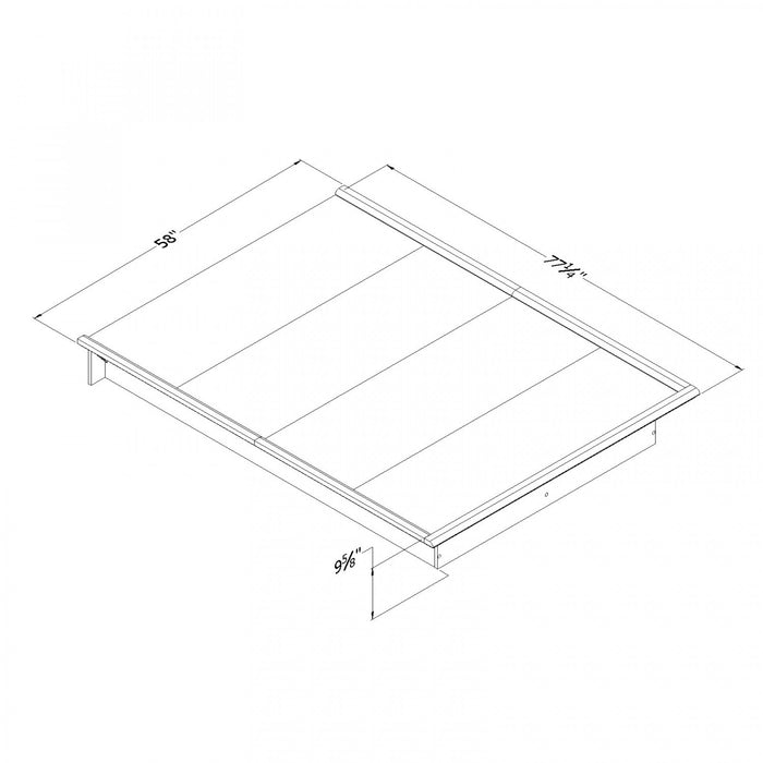 Step One Platform Bed - Gray Oak 