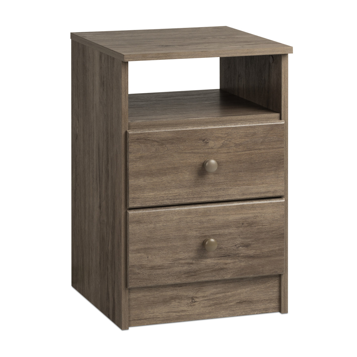 Astrid 2Drawer Nightstand Drifted Grey The Brick