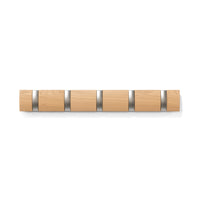 Umbra 5 Flip Wall-Mounted Hooks - Natural