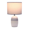 Zeke Ceramic Table Lamp, Gray, 13.25"H | Zeke Lampe de table en ceramique, Gris, 13,25 po H