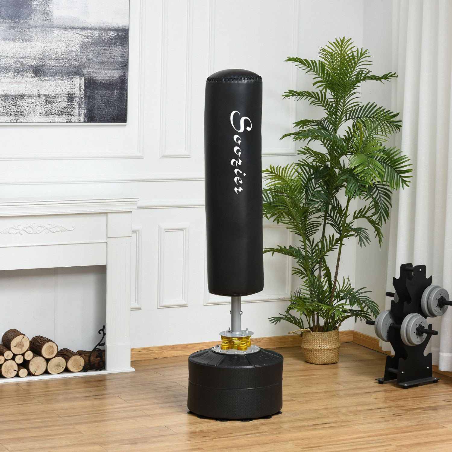 Soozier Freestanding Boxing Punch Bag With Weighted Base