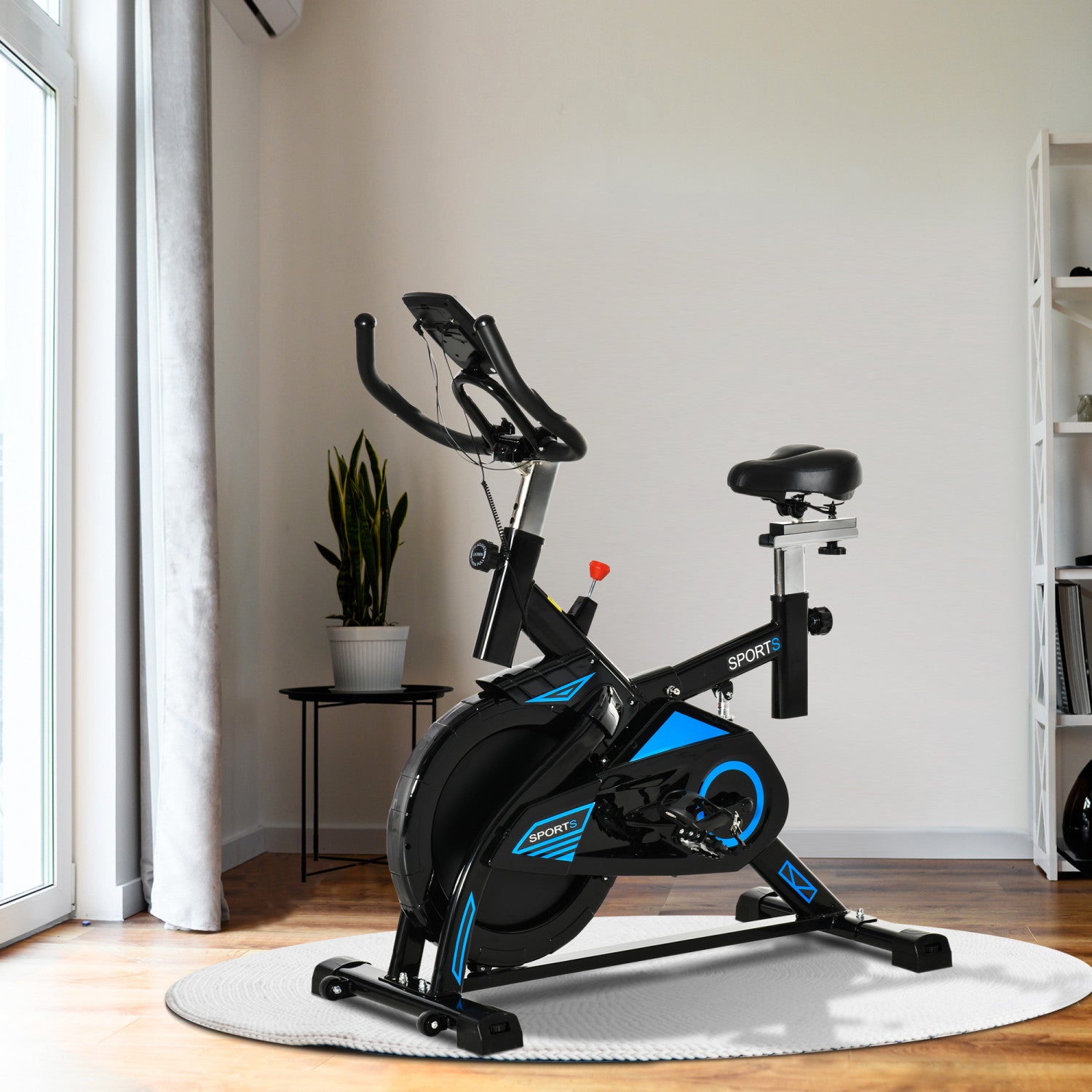 Soozier upright stationary exercise bike indoor cycling bicycle sale