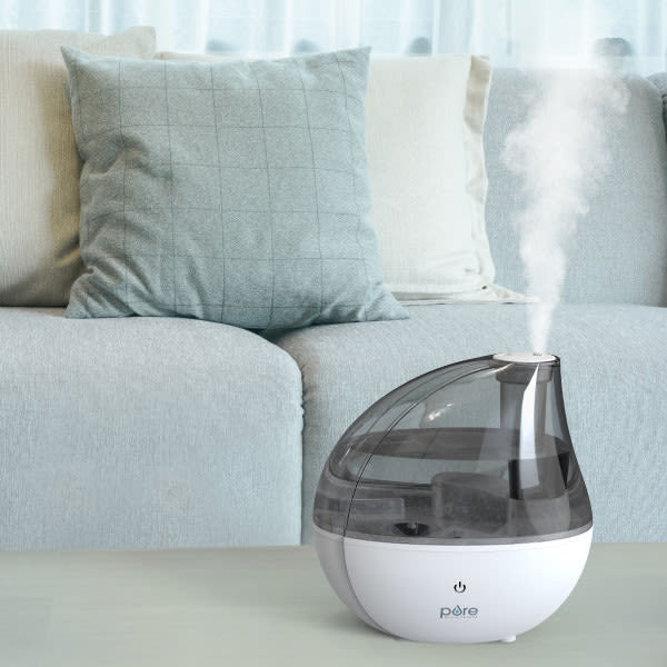 MistAire Silver Ultrasonic Cool Mist Humidifier - PEHUMSIL - The Brick