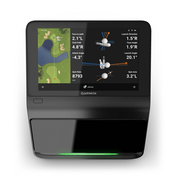 Garmin Approach r50 Premium Golf Launch Monitor - 10” Color Touchscreen Shot Coach Simulator, 43,000+ Preloaded Courses, Track Ball Speed, Launch Angle, Spin Rate, Spin Axis +