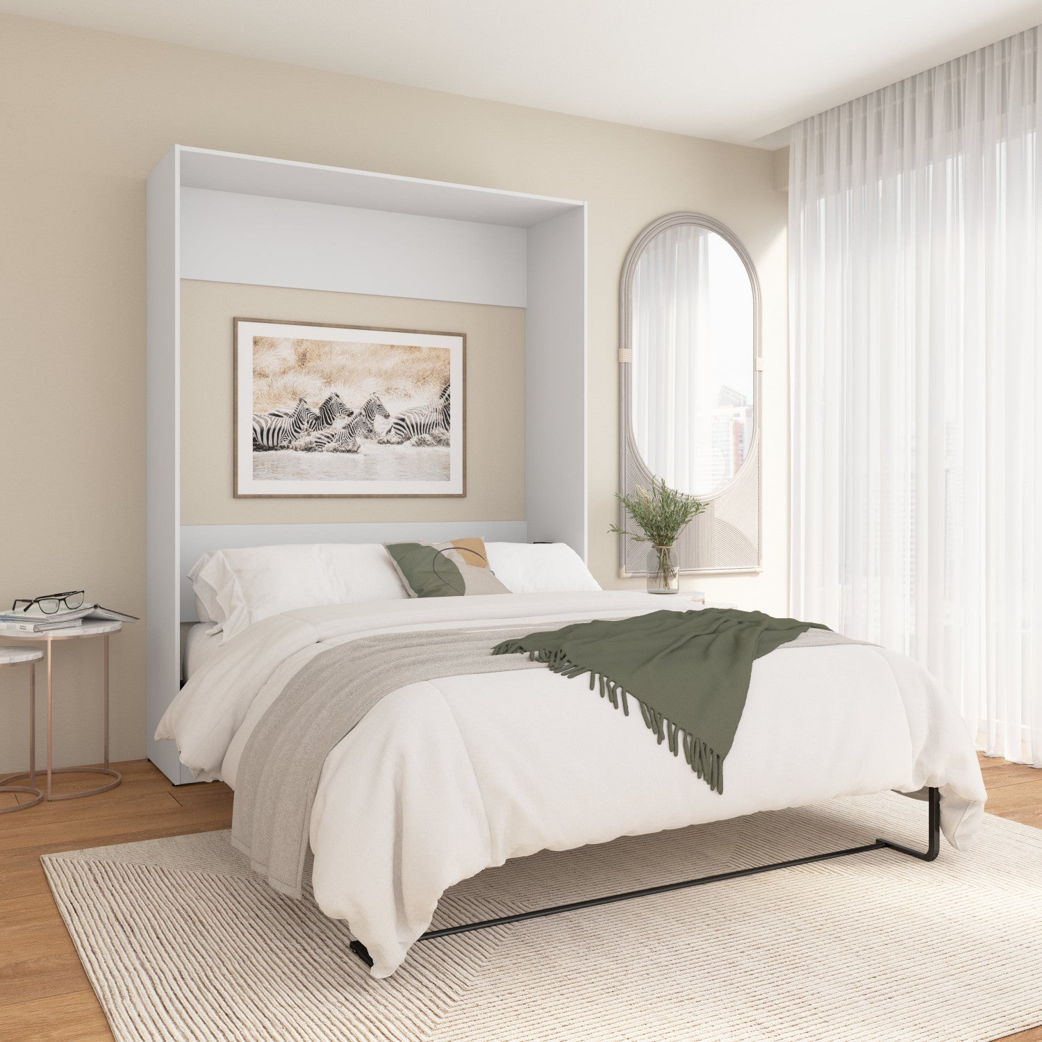 Bestar Claremont Queen Murphy Bed White The Brick
