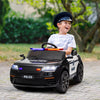 Qaba 12v Electric Car For Kids, Battery Powered Ride-On Kids Car Police Car With Remote Control, 4 S|Qaba Voiture Electrique 12 V Pour Enfants, Voiture De Police Pour Enfants Alimentee Par Batterie Ave
