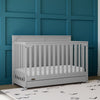 Graco Hadley 5-in-1 Convertible Crib with Drawer - Pebble Gray