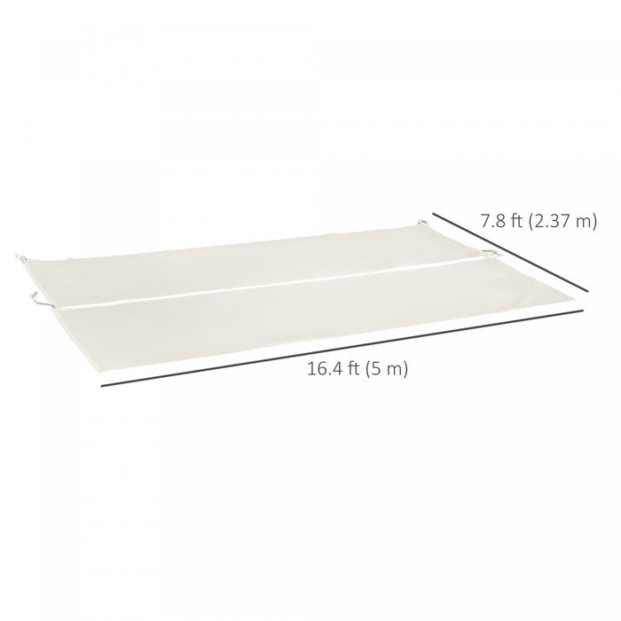 Outsunny 2 Pcs Pergola Canopy Replacement For 9.8' X 9.8' Pergola, Beige