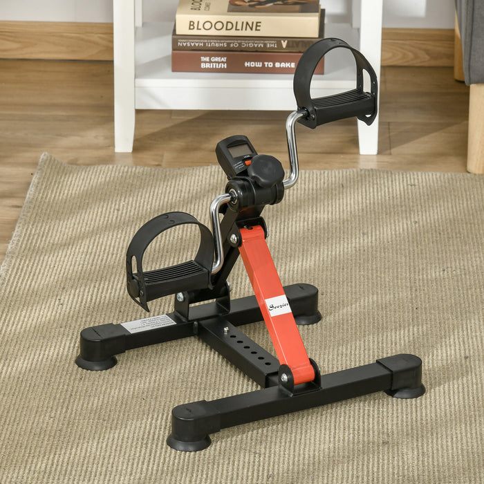 Soozier Mini Exercise Bike, Pedal Exerciser With Lcd Display