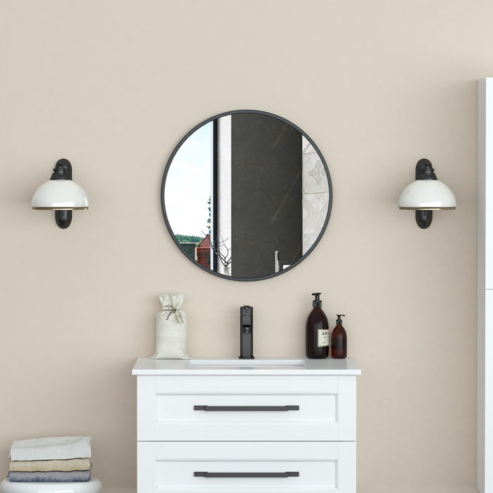 Halpert Black 24\" Mirror