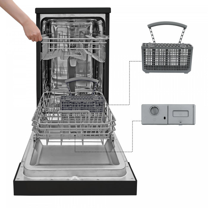 BCDP-Series BLACK+DECKER 18-Inch Portable Dishwasher, 8-Place Setting Capacity
