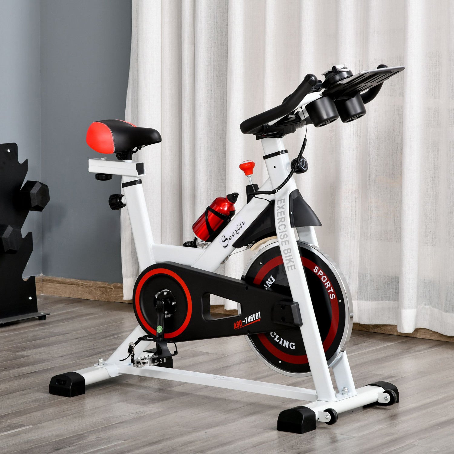 Soozier adjustable upright exercise bike sale
