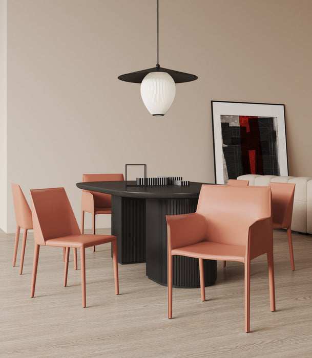 Paris Modern 6-Piece Dining Chair Set in Clay