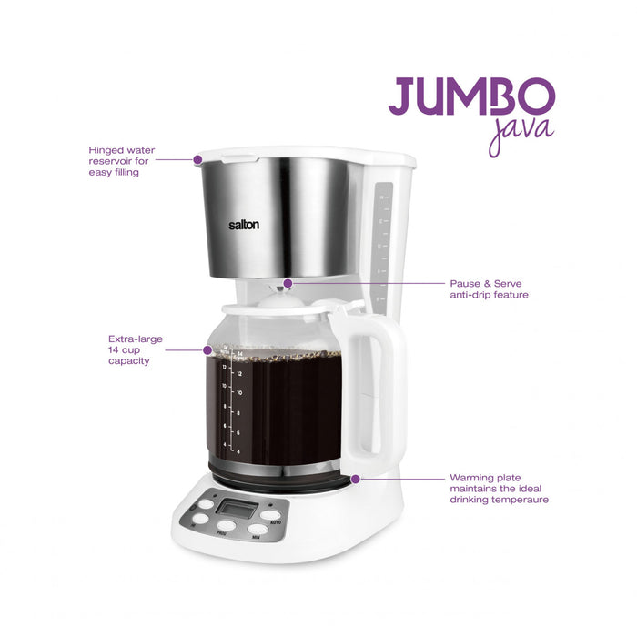Salton Jumbo Java Coffee Maker - FC1667WH