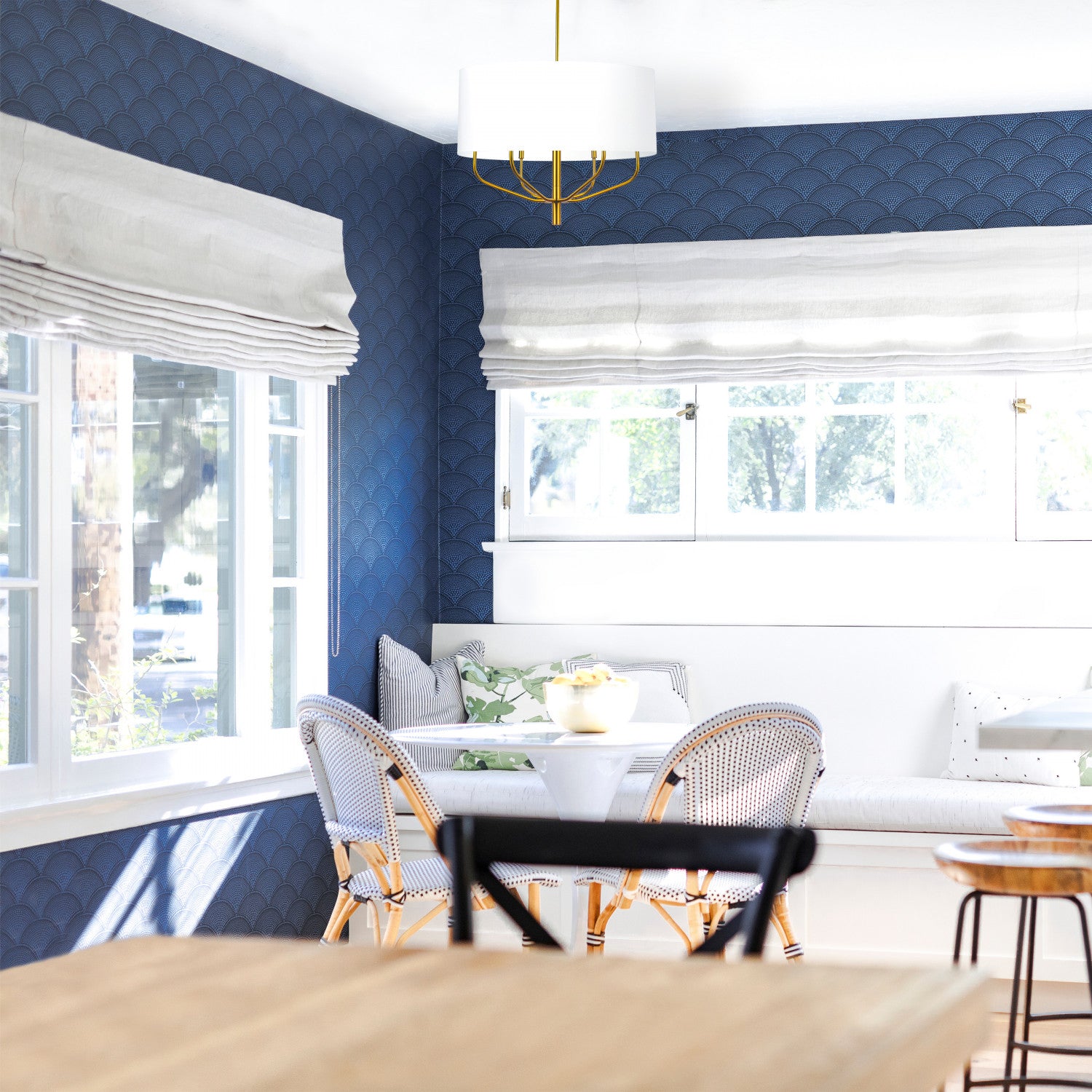 Dainolite Eleanor Light Pendant Aged Brass White Shade Lamp