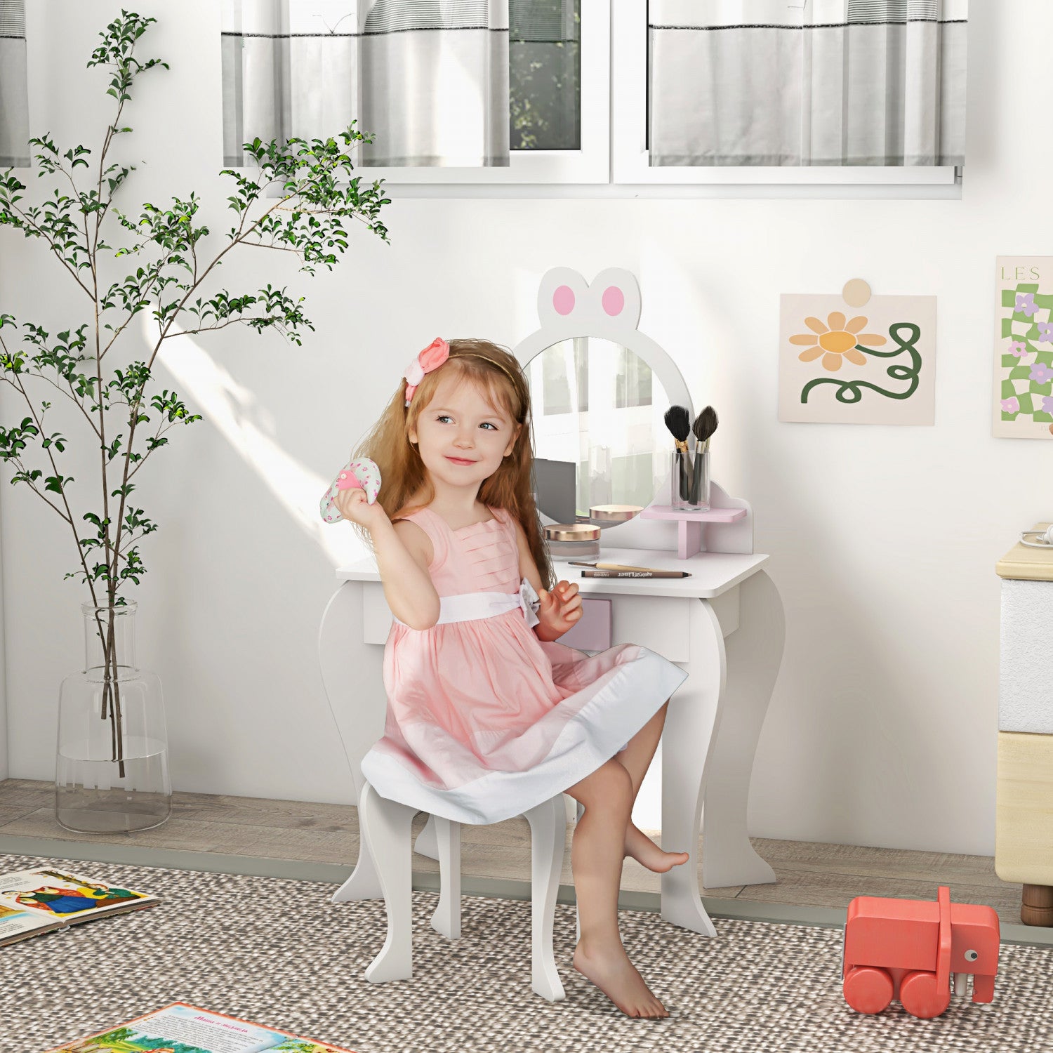 Childrens makeup vanity set sales