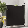 Outsunny Room Divider With Wheels, 6ft Rolling Privacy Screen, Black