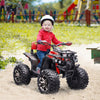 Aosom 12v Kids Powered Ride-On Four Wheeler Atv Car With Mp3 Real Working Headlights, Battery Powere|Aosom Voiture Quad A Quatre Roues Pour Enfants 12 V Avec Phares De Travail Mp3 Reels, Moto Alimentee