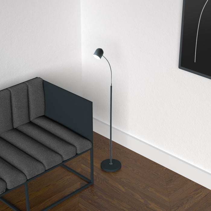Dainolite LED Floor Lamp 5w Satin Black Finish