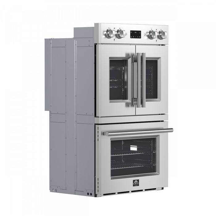 Forno Asti 30-Inch Double Electric Wall Oven in Stainless Steel, 7.36 cu. ft. - FBOEL1340-30
