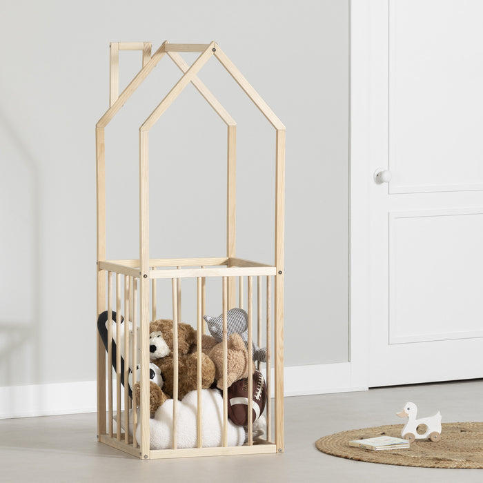 Ohana House-Shaped Toy Storage - Natural