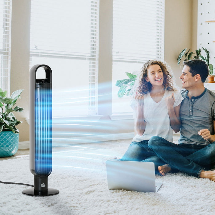 Homcom 39\" Oscillating Tower Fan With 12h Timer
